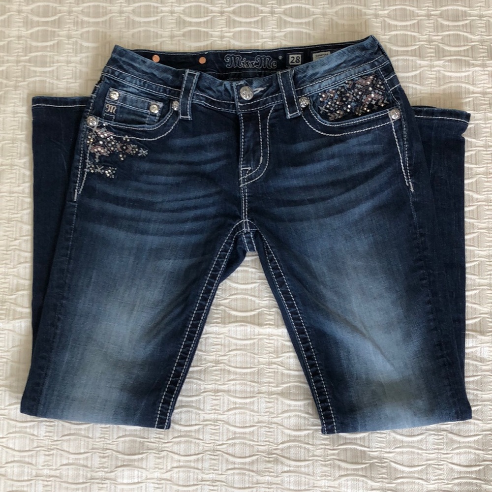 Miss Me Bootcut Jeans-Hemmed